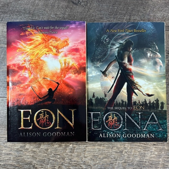Eon and the sequel Eona Books Dragonseye Reborn softcover fiction Fantasy - Picture 2 of 6